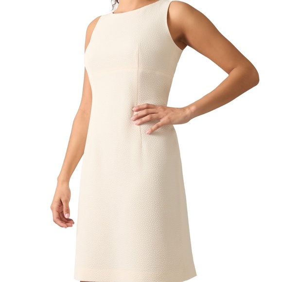Kasper Petite Empire Seamed Sheath Dress - Light Seasme - Picture 2 of 3